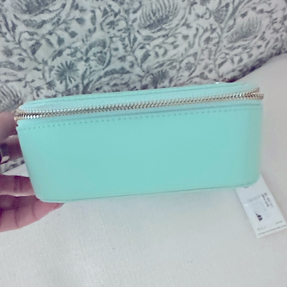 Stoney Clover Lane Aqua Cotton Candy Travel Cosmetic Case - Picture 4 of 6